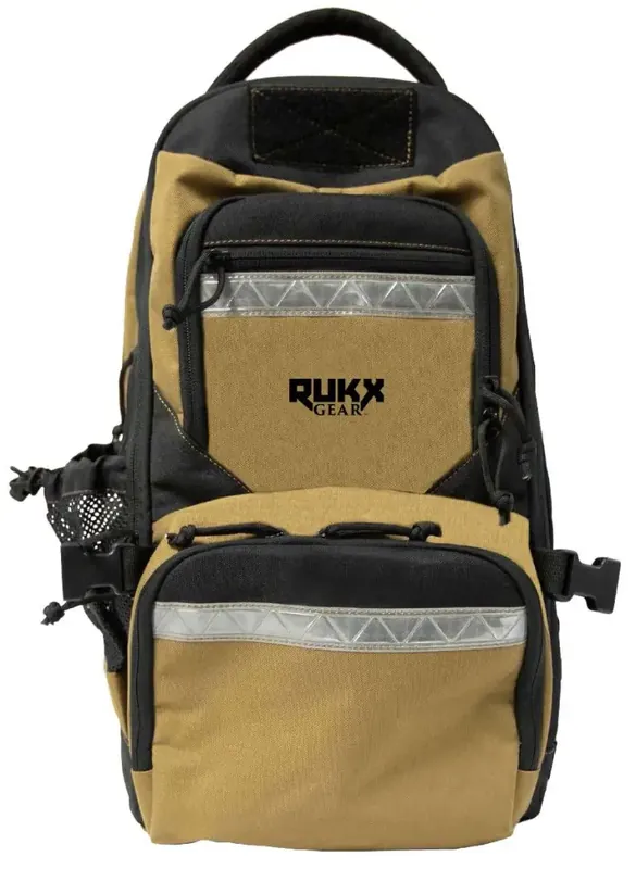 RUKX GEAR ATICTSURT Survivor Backpack 600D Polyester 20" x 11" x 10" Tan