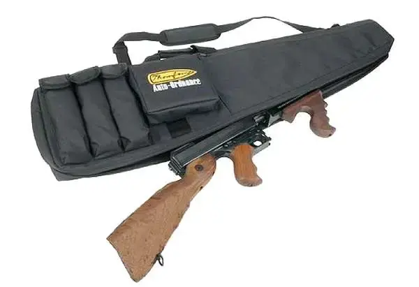 Thompson Gun Case Padded w/Logo Smooth Nylon Black