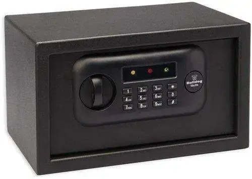 Bulldog BD1050 Pistol Vault Electronic Keypad Matte Black Steel