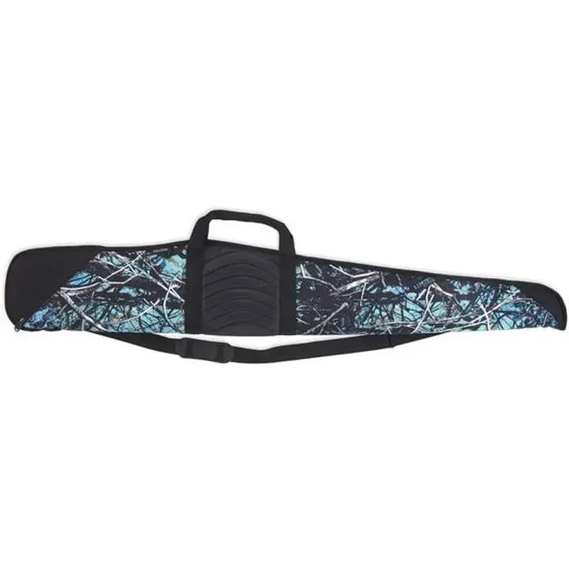 Bulldog Pinnacle 52" Shotgun Case Nylon Serenity Camo with Black Trime and Leather Smooth