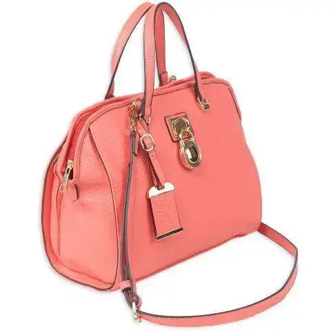 Bulldog BDP026 Satchel Purse w/Holster Coral Leather Most Sm Pistols & Revolvers Ambidextrous Hand