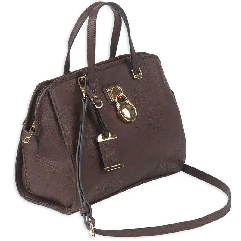 Bulldog BDP028 Satchel Style Purse Chocolate Brown Leather Satchel Most Sm Pistols & Revolvers Ambidextrous Hand
