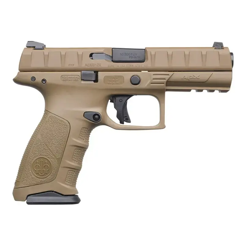 Beretta USA JAXF92105 APX 9mm Luger 4.25" 17+1 Flat Dark Earth Interchangeable Backstrap Grip