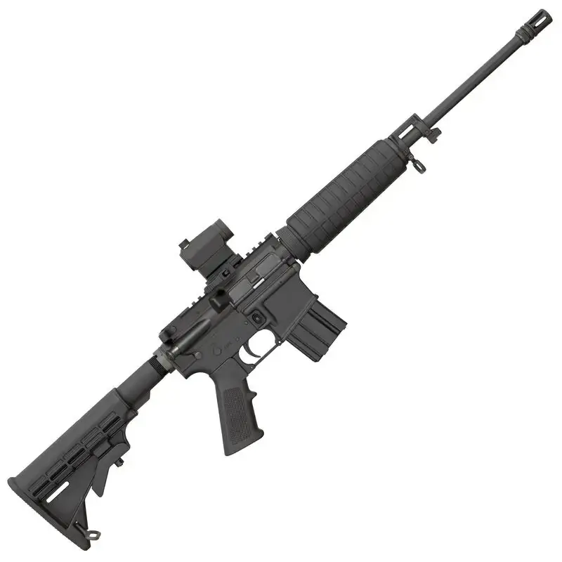 Bushmaster XM-15 QRC with Red Dot 223 Rem,5.56 NATO 16" 10+1 Black 6 Position Collapsible Stock