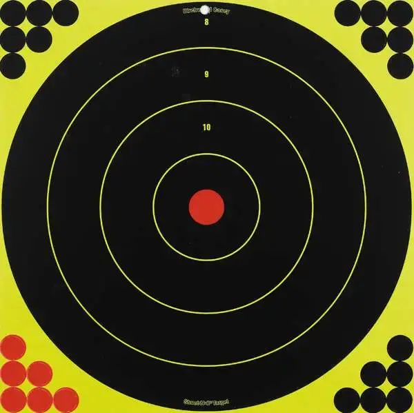 Birchwood Casey 34170 Shoot-N-C Bull's-Eye Bullseye Paper Target 17.25" 100 Per Pack