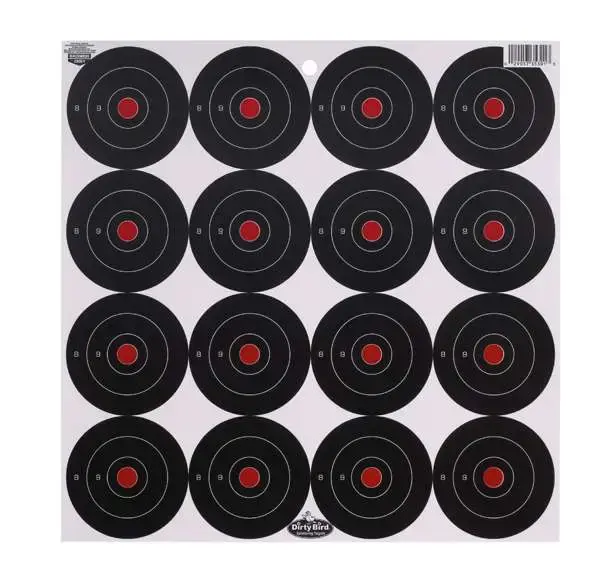 Birchwood Casey 35309 Dirty Bird Bullseye Hanging Tagboard Target 192 Targets