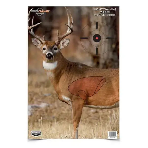Birchwood Casey 35401 Pregame Deer Hanging Paper Target 16.50" x 24" 3 Per Pack