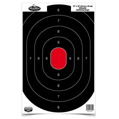 B/C TARGET DIRTY BIRD 12"x18" SILHOUETTE 50/PK