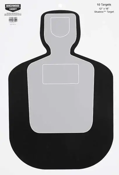 Birchwood Casey 37007 EZE-Scorer BC-19 Silhouette Hanging Paper Target 12" x 18" 100 Per Pack