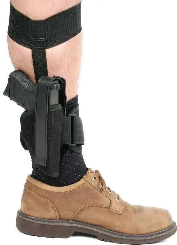 Blackhawk 40AH01BKR Ankle Black Cordura 1000D Nylon Ankle 3-4" Med Auto Right Hand