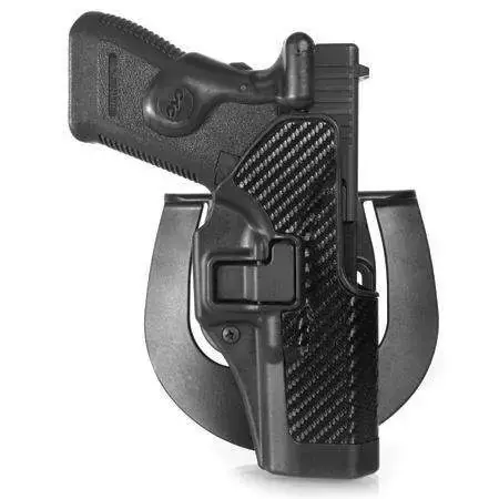 Blackhawk 410025BKR Serpa CQC Concealment Black Carbon Fiber Polymer OWB S&W M&P 9,357,40; SD 9,40; Sig Not CORE Right Hand