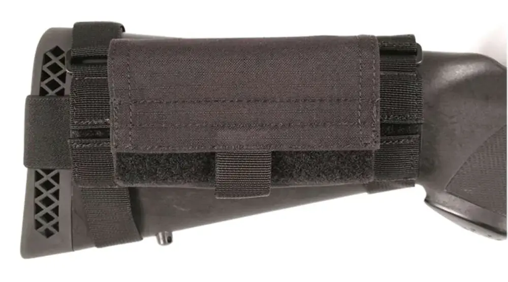 Blackhawk 52BS02BK Buttstock Shell Pouch 5 Rounds Black Nylon