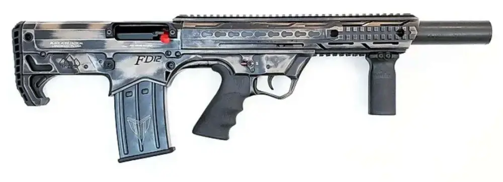 BLACK ACES TACTICAL BULLPUP SGA 12GA 18.5IN BBL FDE CERAKOTE SYN 2 5RD MAGS
