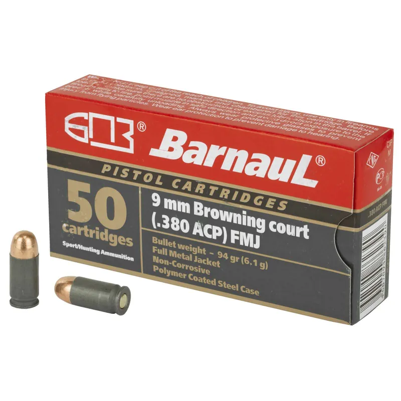 BARNAUL 380AUTO 94GR FMJ94 50 Round Box