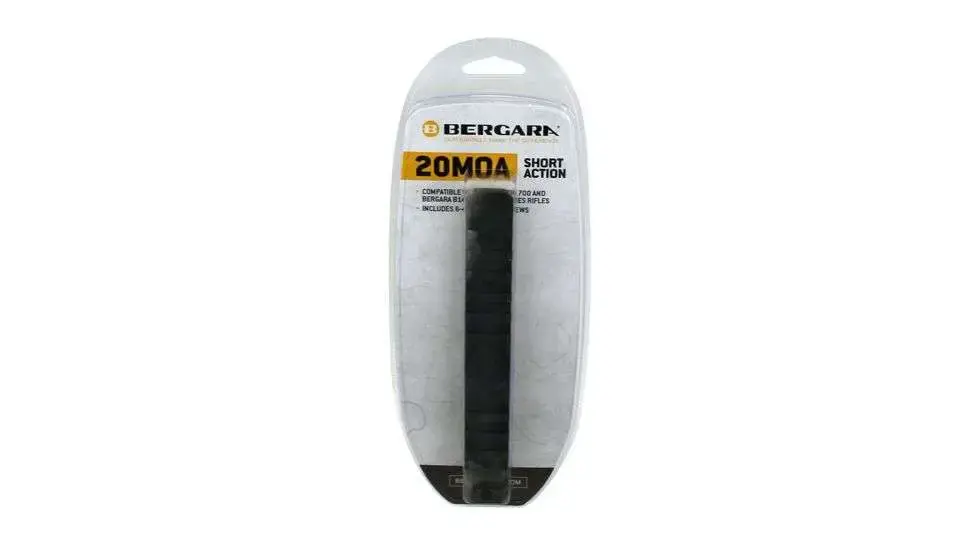 Bergara 20MOA Rail - Short Action - Fits Rem700 - w/ both 6-48 and 8-40 screws