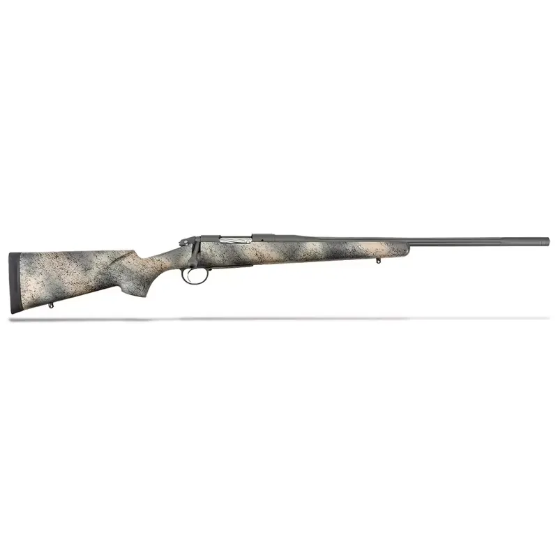 Bergara Rifles BPR2365 Premier Highlander 6.5 Creedmoor 4+1 24" Gray Cerakote Woodland Camo Right Hand