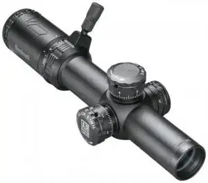 Bushnell AR71424BI AR Optics 1-4x 24mm Obj 112-27 ft @ 100 yds FOV 30mm Tube Black Matte Finish Illuminated BTR-300 Blk (FFP)