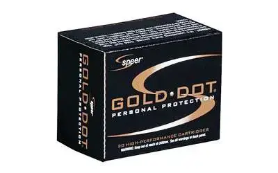 Speer Ammo 23913GD Gold Dot Personal Protection 327 Federal Mag 100 gr Hollow Point (HP) 20 Round Box