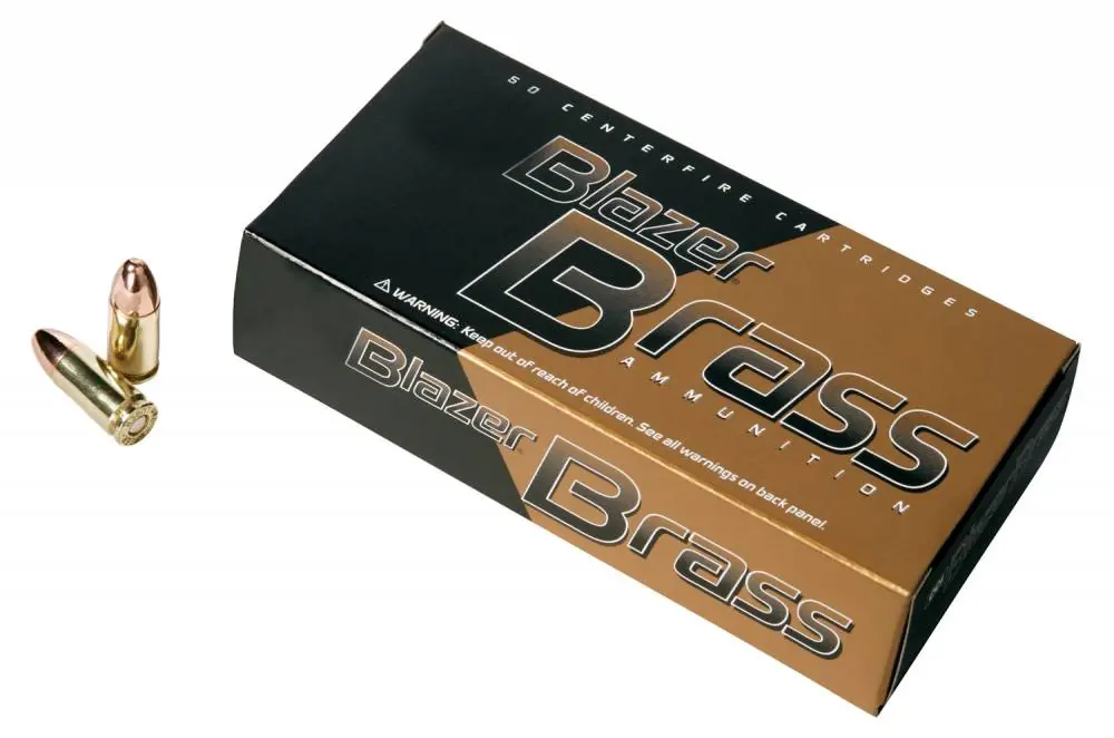 CCI 52021 Blazer Brass 380 ACP 95 gr Full Metal Jacket Round Nose (FMJRN) 250 Round Box