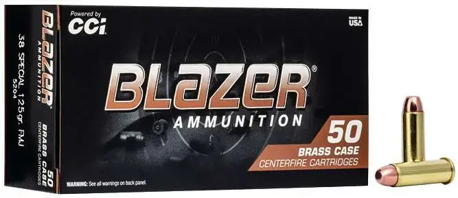 CCI 38SP 125GR FMJ BLAZER BRASS