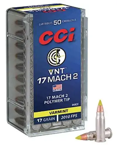 CCI 948CC Varmint VNT 17 HM2 17 gr Polymer Tip 50 Round Box