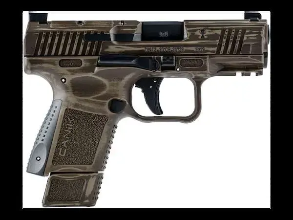 Century HG6495N TP9 Elite Battlefield Trophy SC 9mm Luger 3.60" 15+1,12+1 Distressed Bronze Steel Slide Distressed Bronze Interchangeable Backstraps Grip