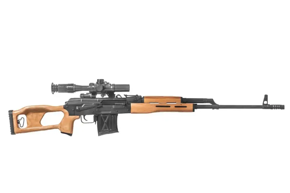 Century RI3324N PSL-54 7.62x54mmR 10+1 24.50" Brown Fixed Thumbhole Stock Black Right Hand