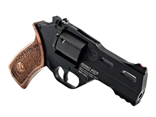 Chiappa Firearms 340219 Rhino 40DS 357 Mag 6rd 4" Black Anodized Aluminum Frame Blued Cylinder Walnut Grip