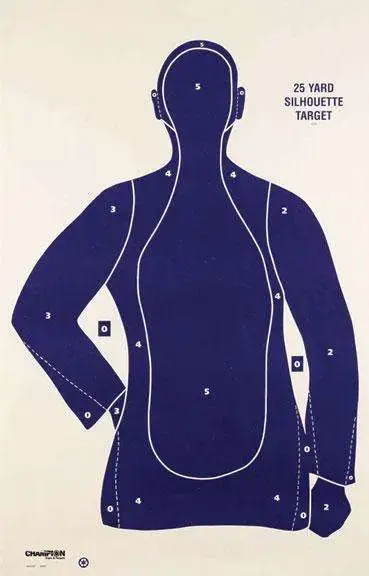CHAMPION TGT PAPER 22.5"X35" B21-E POLICE TARGET 100PK