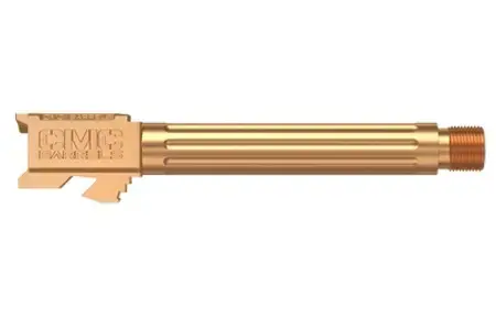 CMC Triggers 75513 Match Precision 9mm Luger 4.48" fits Glock 17 Gen3-4 Bronze DLC 416R Stainless Steel Fluted/Threaded