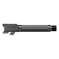 CMC Triggers 75521 Match Precision 9mm Luger 4.01" fits Glock 19 Gen 3-4 Black DLC Fluted/Threaded