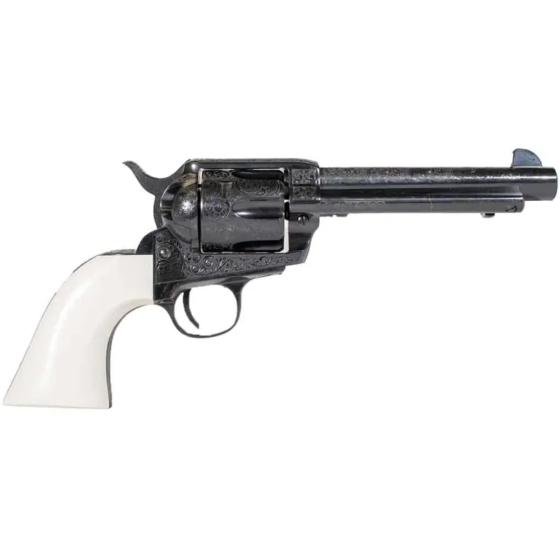 EMF SHOOTIST HGR 45 COLT 5 1/2" BBL BLUE ENGRAVED IVORY GRIP