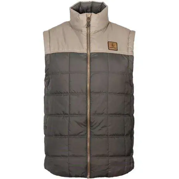 SANTIAM INSULATED VEST GNMTL/SHDW TAN L