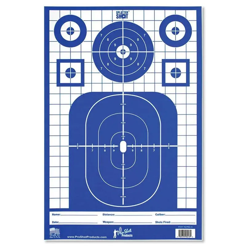 12X18 TAC PREC TGT PIST/RIF/SHOT HVY 8PK