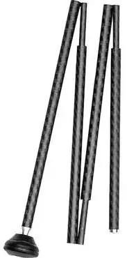 CVA MUZZLELOADING CARBON FIBER COLLAPSIBLE RAMROD PARAMOUNT.ACCURA LRX/MRX 40-50 CAL ( 3 PER CASE )