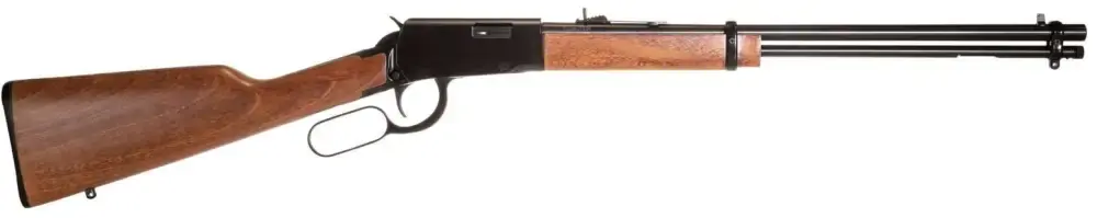 Rossi Rio Bravo 22 WMR 12+1 20", Polished Black Metal Finish, German Beechwood Stock