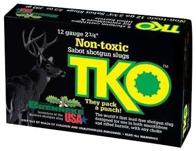 BRENNEKE TKO LEAD FREE TIN SABOT AMO 12GA 70MM 18.9 GRAMS/292 GR 5RD