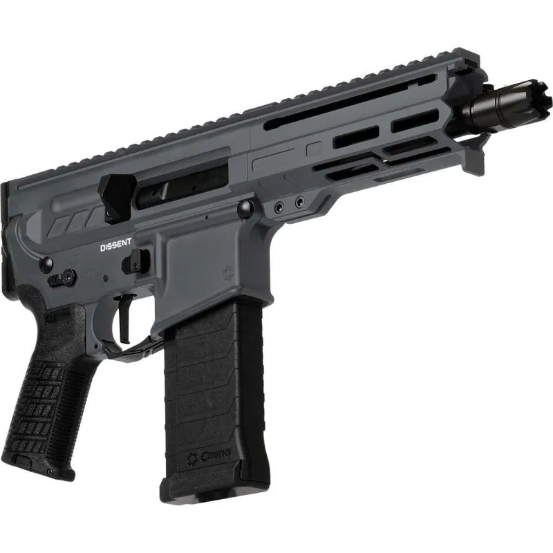 CMMG PISTOL DISSENT MK4 5.7X28 MM 6.5" 32RD SNIPER GREY