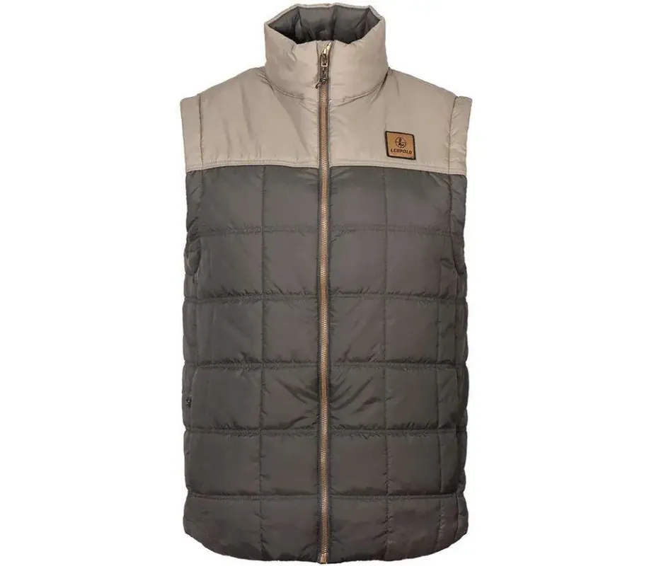 SANTIAM INSULATED VEST GNMTL/SHDW TAN M