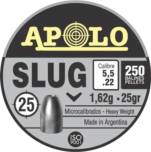 Apolo Slug 25gr 5.5mm .22 Caliber 250rd