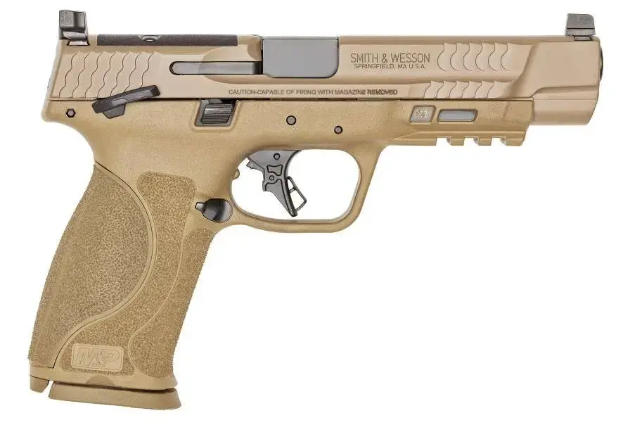 S&W M&P9 M2.0 9MM 5" OPTIC READY 17-SHOT THUMB SAFETY FDE
