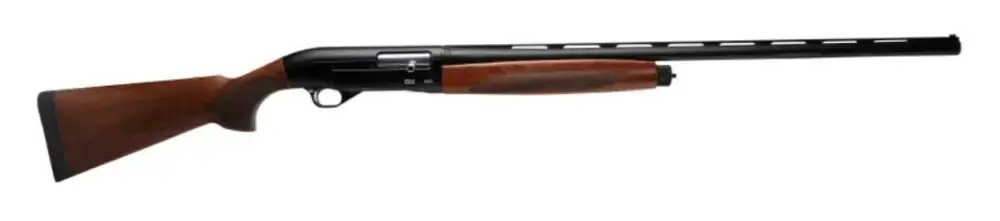 Stevens 57965 560 Field Compact 12 Gauge 3" 5+1 24", Matte Black Barrel/Rec, Turkish Walnut Stock, Fiber Optic Front Sight, Oversized Controls