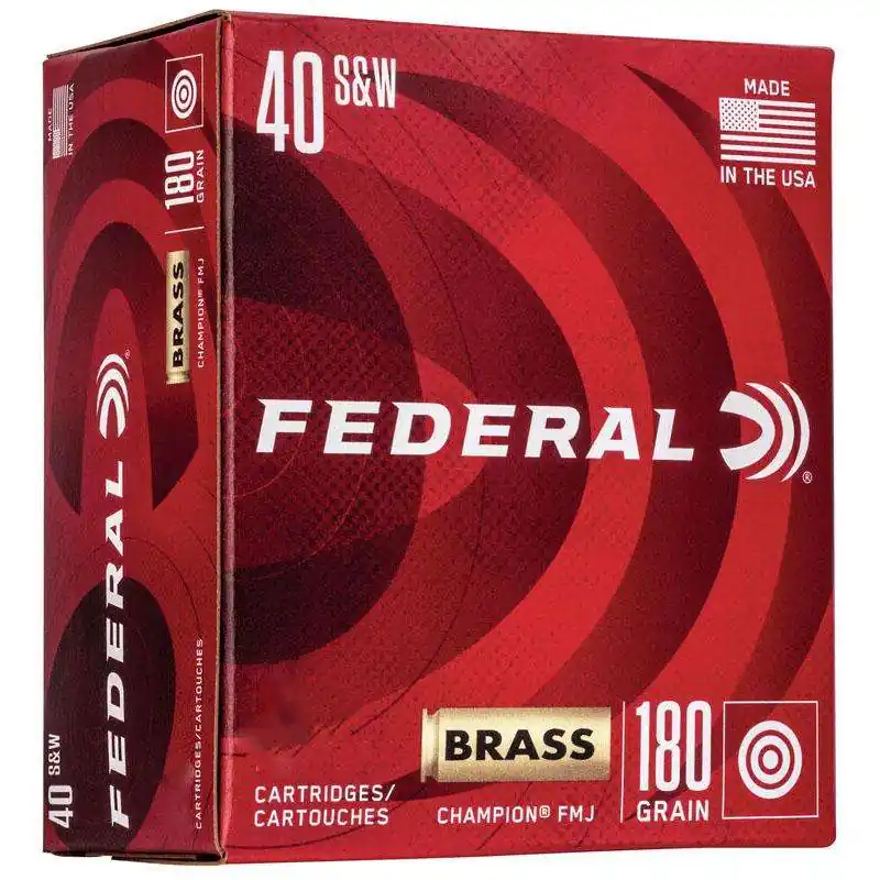 Federal Champion Training 40S&W 180gr Full Metal Jacket 400 Per Box