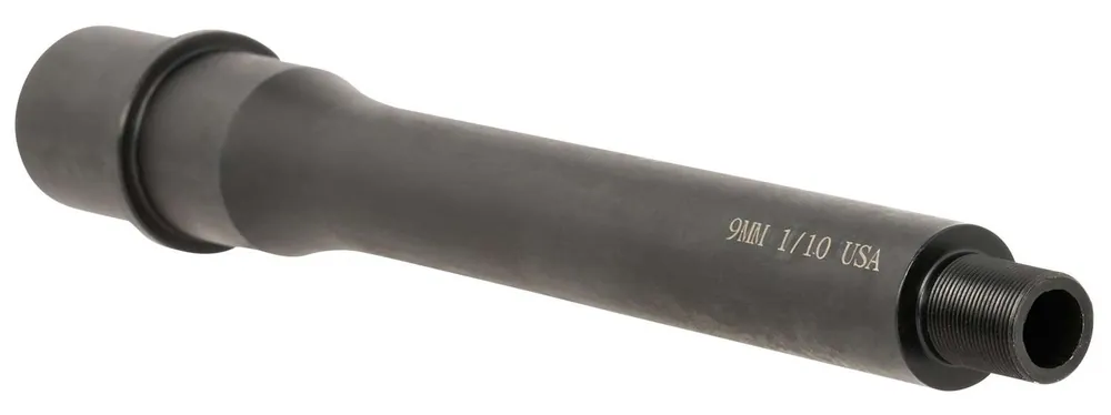 TacFire BAR9MM7BN AR Barrel 9mm NATO 7.50" Black Nitride Finish 4150 Chrome Moly Vanadium Steel Material with Threading & 1:10" Twist for AR-15