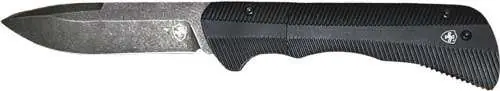 TEMPLAR KNIFE AUTO FOLDER 3.25" PWDR D2 STNWSH/BLK DROP