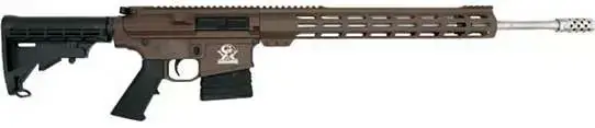 GLFA AR10 RIFLE 6.5CM 20" S/S BBL 10-SHOT BUCK BROWN