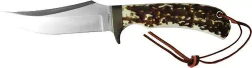 UNCLE HENRY KNIFE STAGLON 4" CAPER W/LEATHER SHEATH