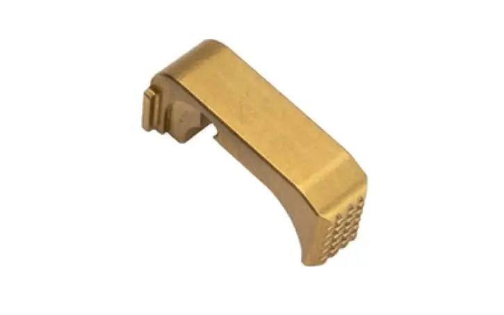 SHIELD ARMS PREMIUM MAG CATCH/RELEASE STEEL GOLD GLOCK 43X/48 RH