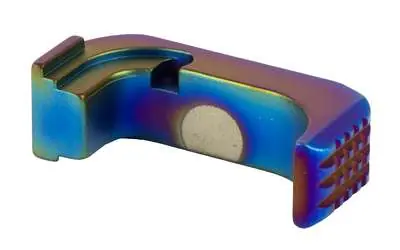 SHIELD ARMS PREMIUM MAG CATCH/RELEASE STEEL PEACOCK GLOCK 43X/48 RH
