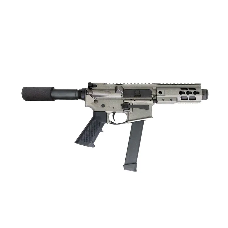 BRIGADE MFG BM-9 HGA 9MM 5.5IN BBL 5IN RAIL FORGED TUNGSTEN PADDED BUFFER TUBE 33RD MAG MINI CAN